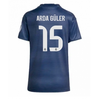 Real Madrid Arda Guler #15 Maglia Gara Trasferta Repliche 2025-26 Donna Maniche Corte